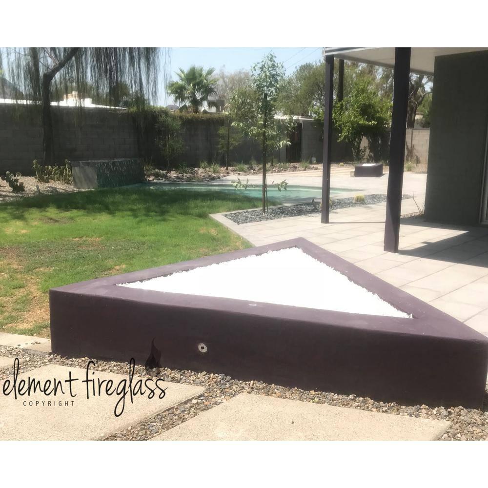 Element Fire Glass Large Crystal Clear Fire Pit Glass Rocks, 1/2"-1" 10 lbs, Indoor or Outdoor Fire Glass, Large Landscape Rock, Decorative Fire Glass