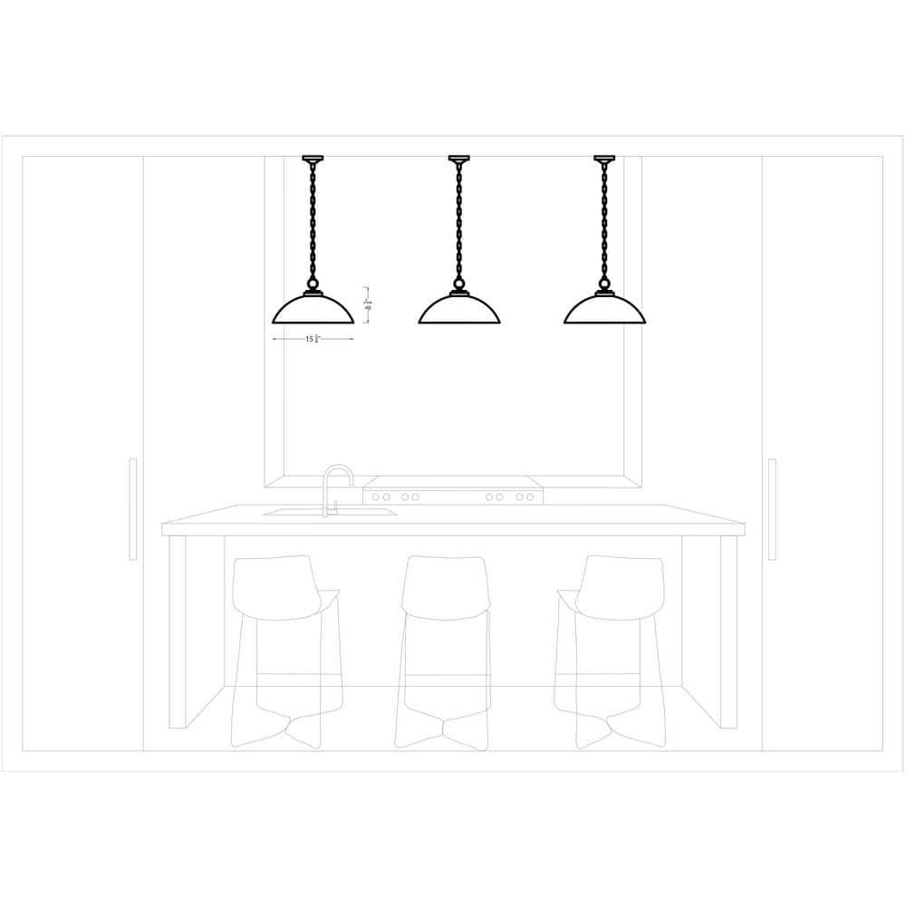 Progress Lighting, Classic Collection, 1-Light Pendant, Brushed Nickel, Etched Glass Shade