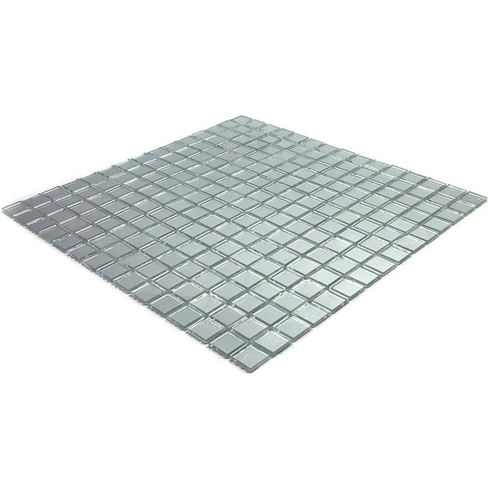 Altin 0.8" x 0.8" Glass Grid Mosaic Wall & Floor Tile