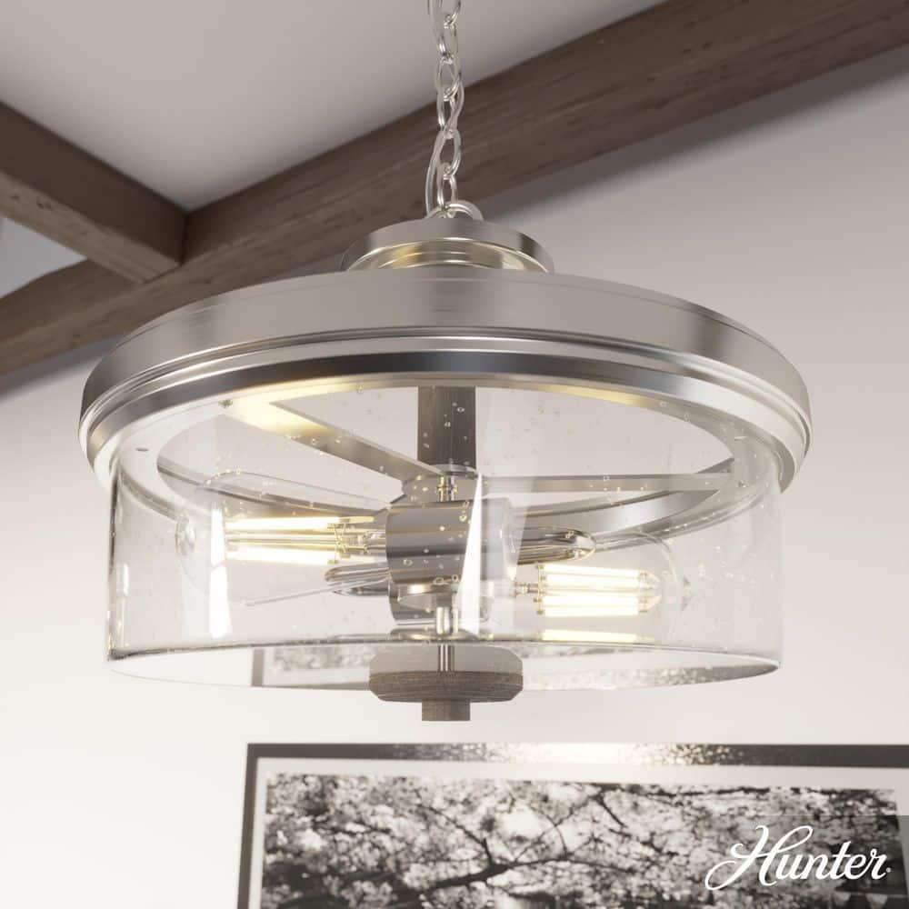 Hunter Fan River Mill 2 Light 15" Semi Flush Mount