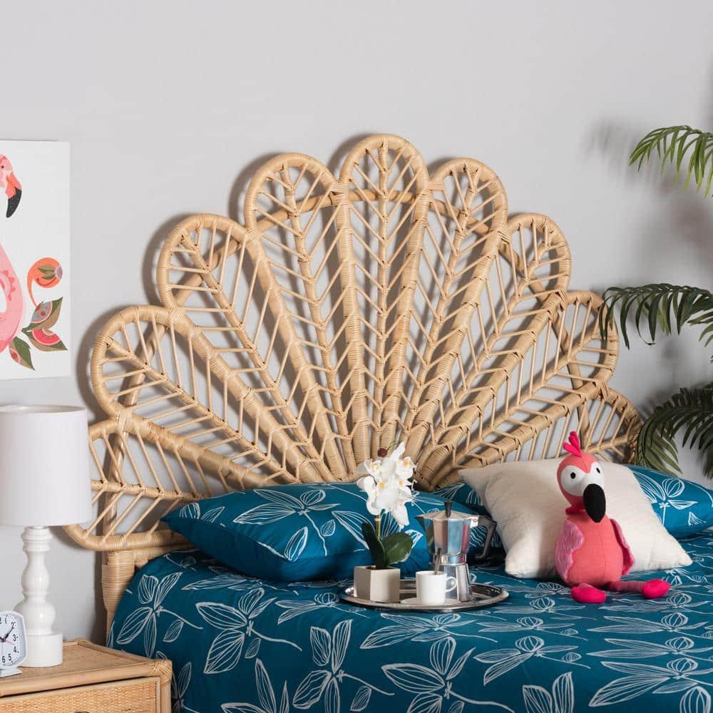 Bayou Breeze Variel Modern Bohemian Rattan Standalone Headboard