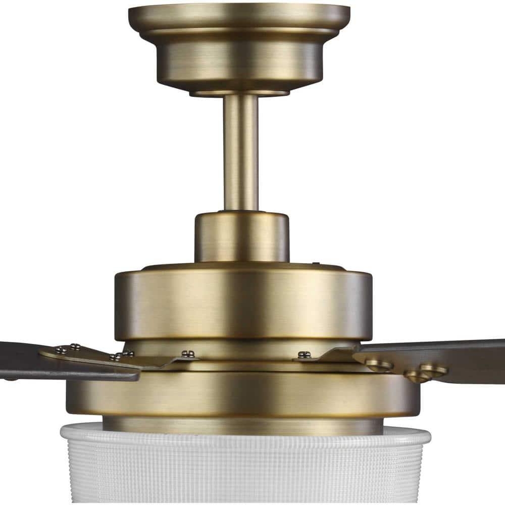 P2578-16330K-Progress Lighting-Tempt - Wide - Ceiling Fan - 1 Light - Handheld Remote in Transitional style - 52 Inches wide by 14.75 Inches