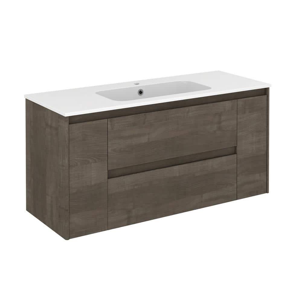 Ws Bath Collections Ambra 120 Ambra 48" Wall Mounted Single Basin Vanity Set - Wood