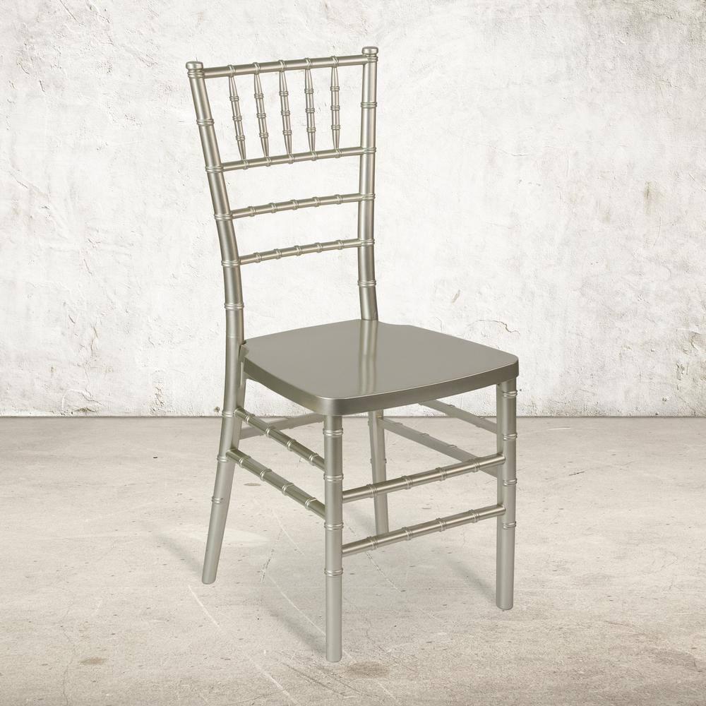 Flash Furniture HERCULES PREMIUM Series Champagne Resin Stacking Chiavari Chair
