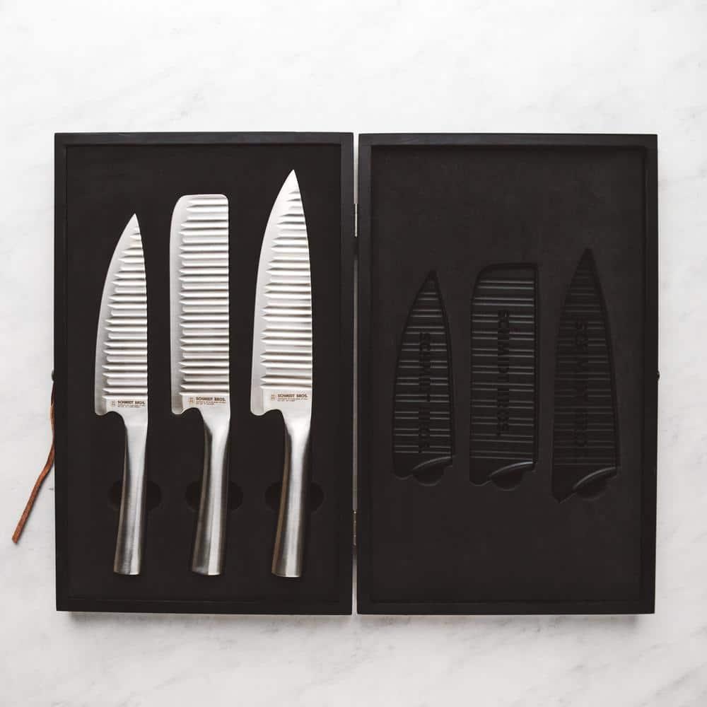 Schmidt Brothers Cutlery Jet Black 4-Piece Steak Knife Set
