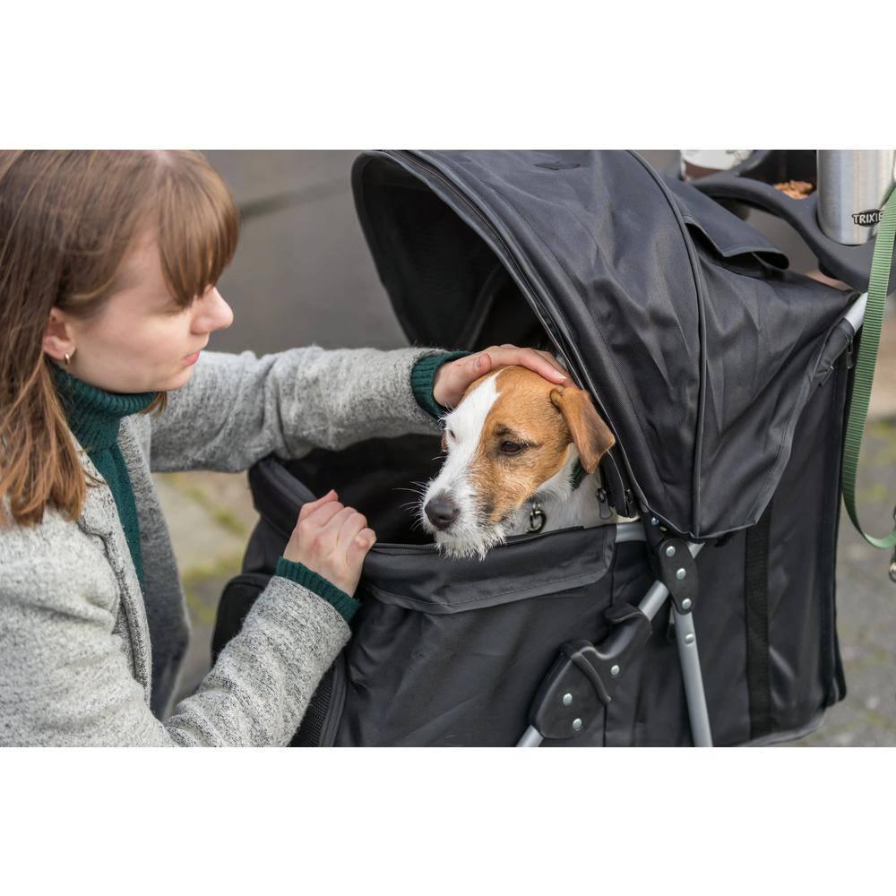 TRIXIE TRIXIE Dog Stroller for Small Dogs and Cats, Lightweight and Compact Pet Stroller