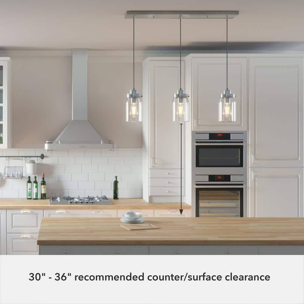 Devon Park 3 - Light Kitchen Island Linear Pendant