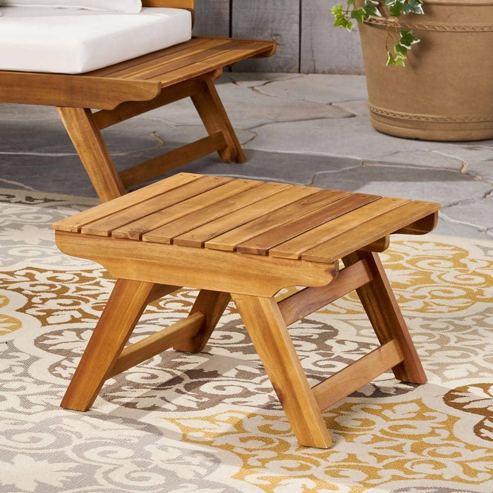 Noble House Sedona Outdoor Wood Side Table in Teak
