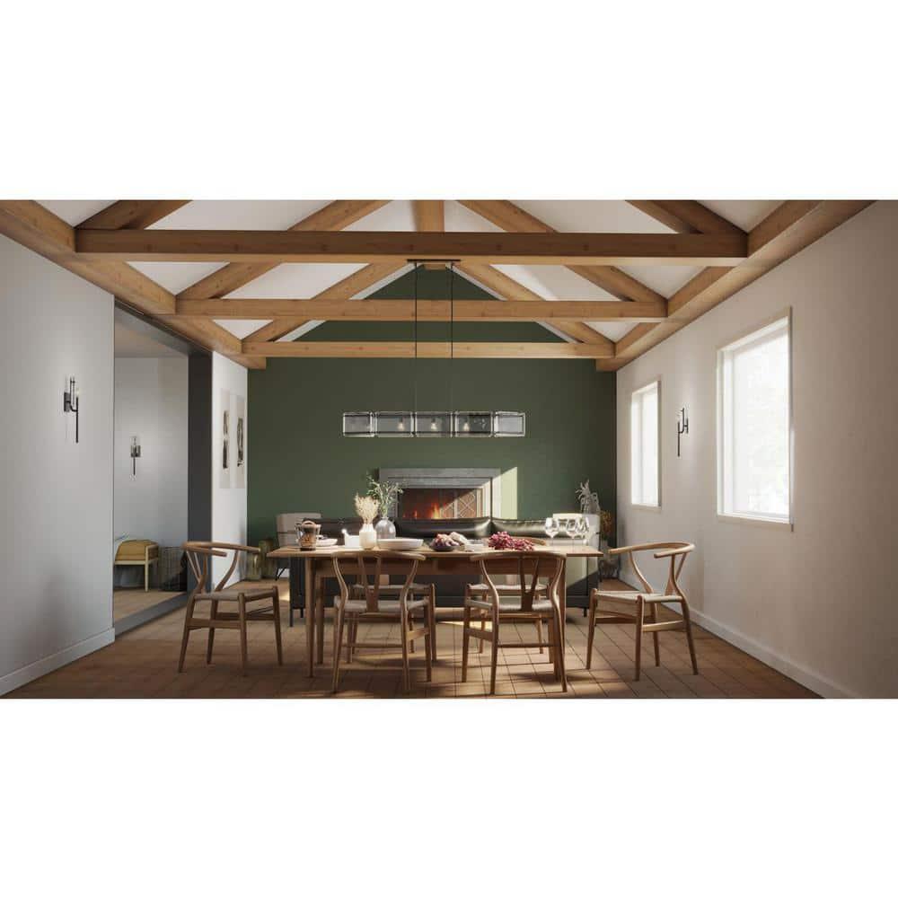 Progress Lighting Rivera 5 - Light Dimmable Linear Chandelier