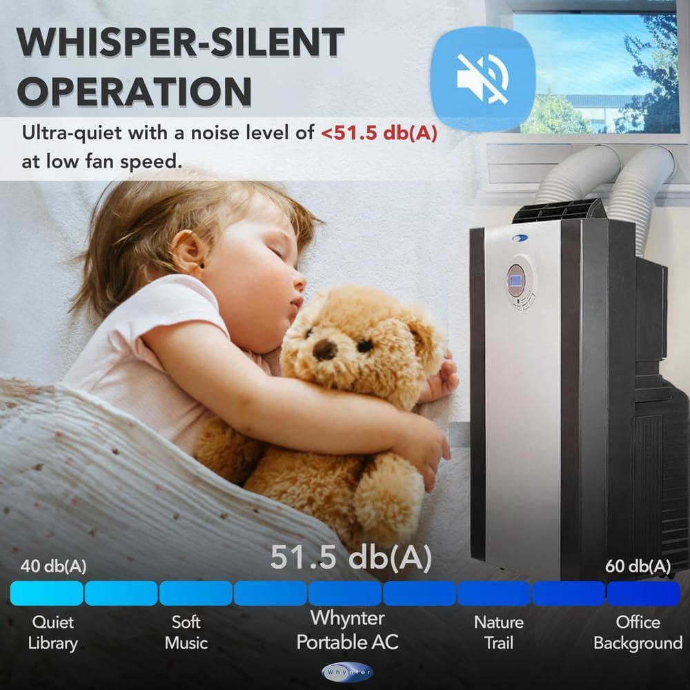 Whynter Whynter 14000 BTU Dual Hose Portble Air conditioner for 500 sq. ft. with 3M Filter