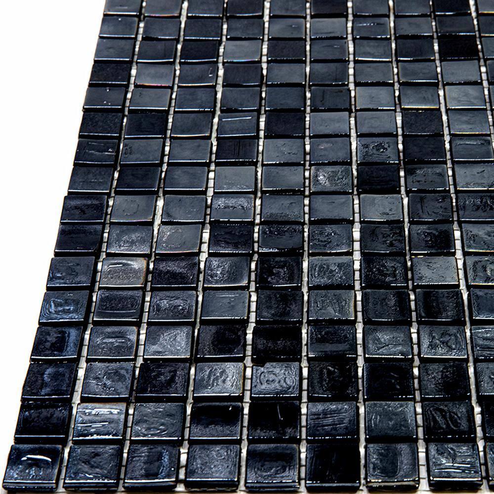 Skosh 0.6" x 0.6" Glass Grid Mosaic Wall & Floor Tile