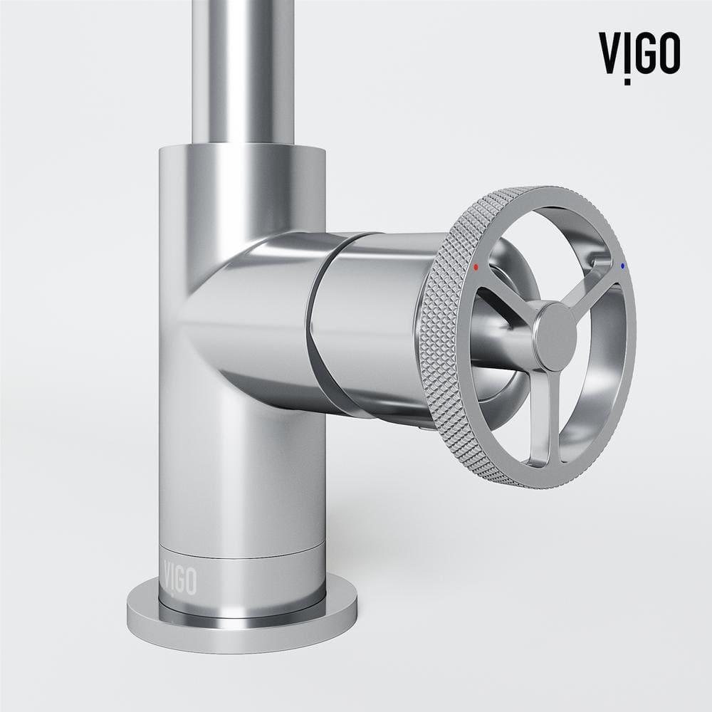Cass 9" H Single Handle Single Hole Bathroom Faucet