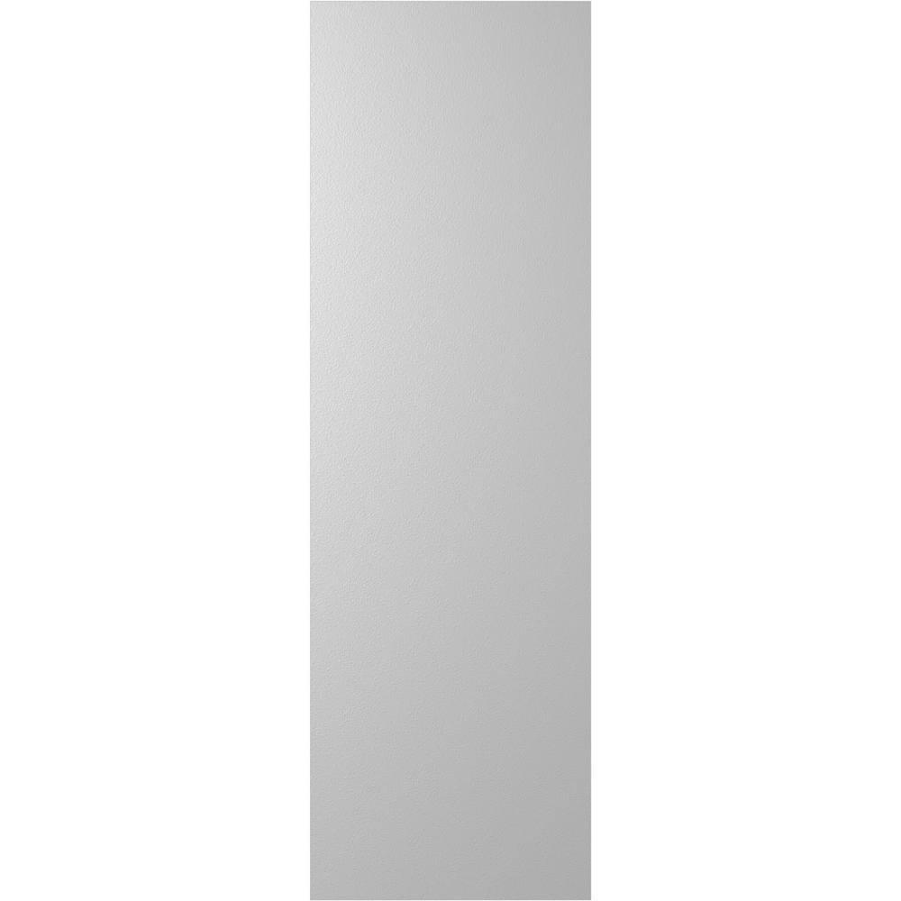 Ekena Millwork 12"W x 58"H True Fit PVC Two Equal Panel Farmhouse Fixed Mount Shutters w/ Z-Bar, Primed (Per Pair - Hardware Not Included)