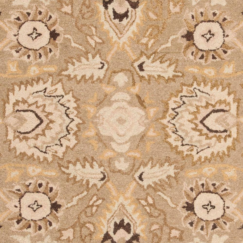 SAFAVIEH Anatolia Venice Traditional Wool Area Rug, Sage/Beige, 4' x 6'