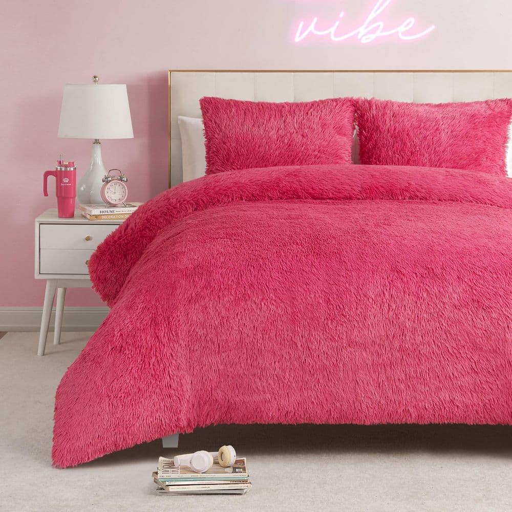 Juicy Couture Juicy Couture Shaggy Faux Fur Comforter & Shams Bedding Sets