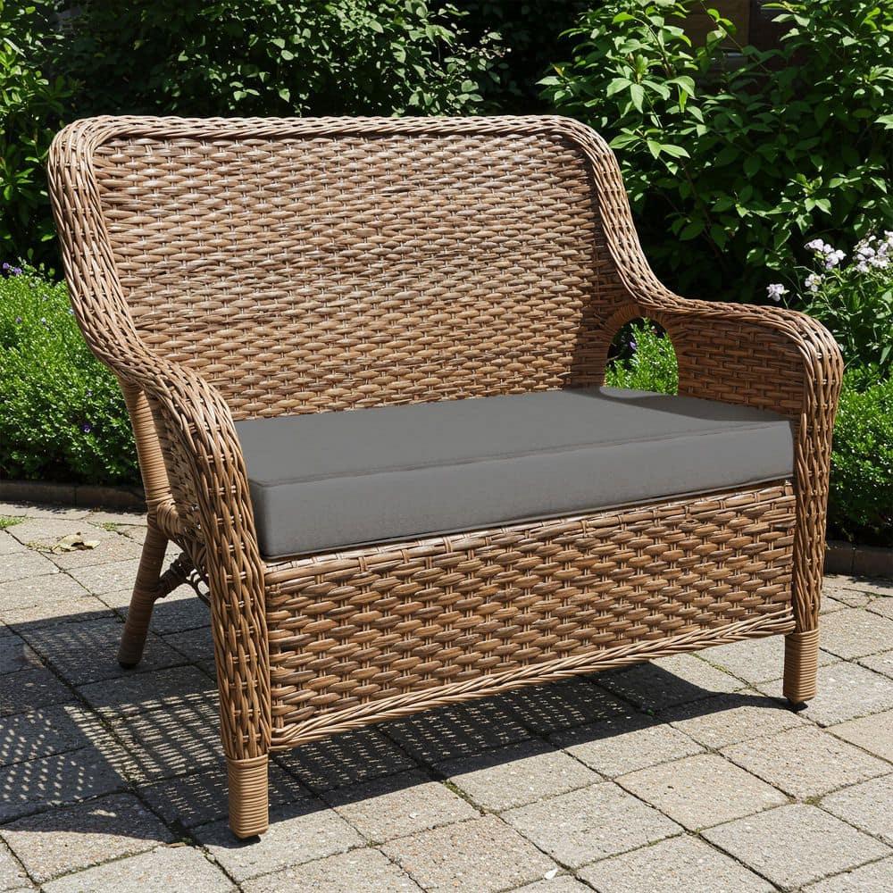 Classic Accessories 62-015-LCHARC-EC Bench Cushion Combo, 48"W x 18"D x 3"Thick, Light Charcoal