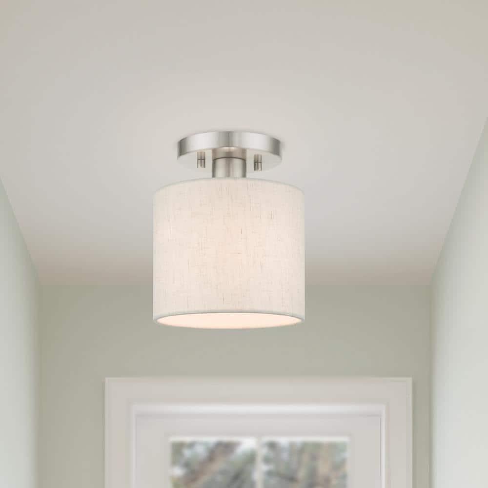 Darian Fabric Semi Flush Mount