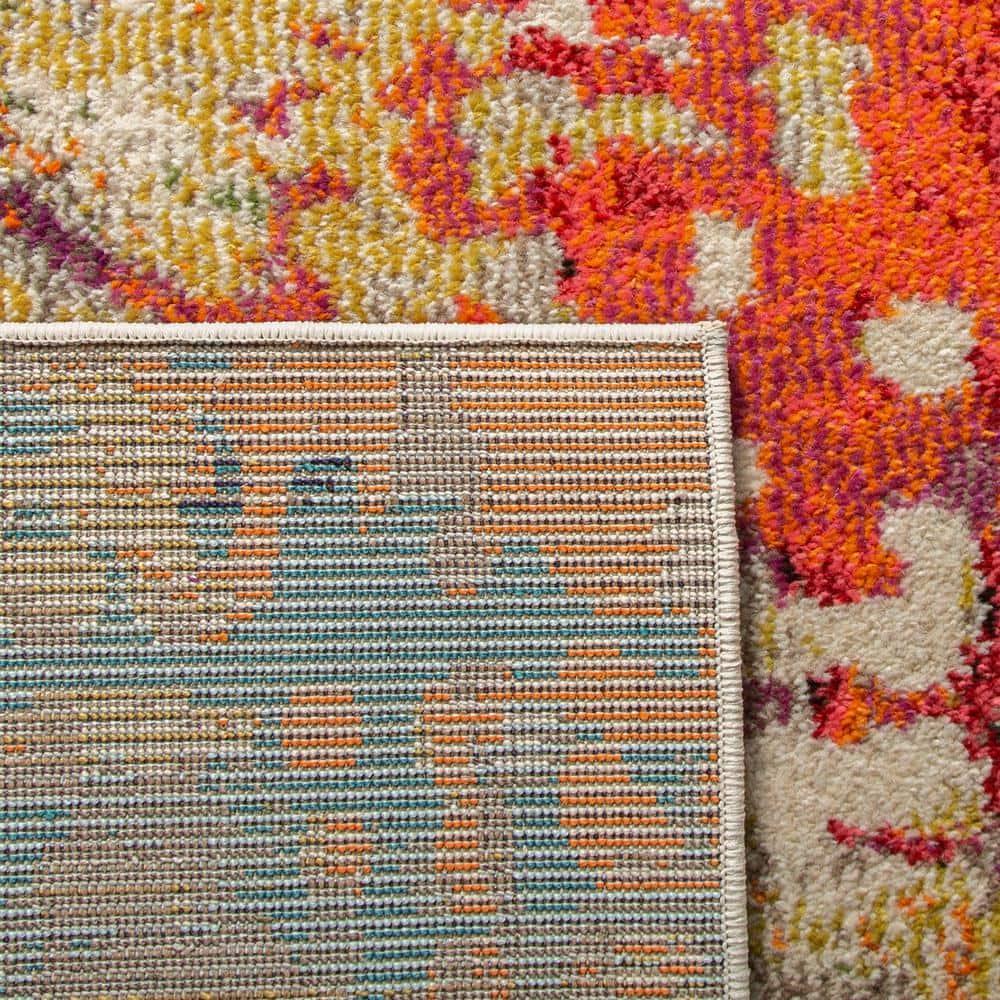 Madison MAD429 Power Loomed Area Rug - Ivory/Multi - 8'x10' - Safavieh.