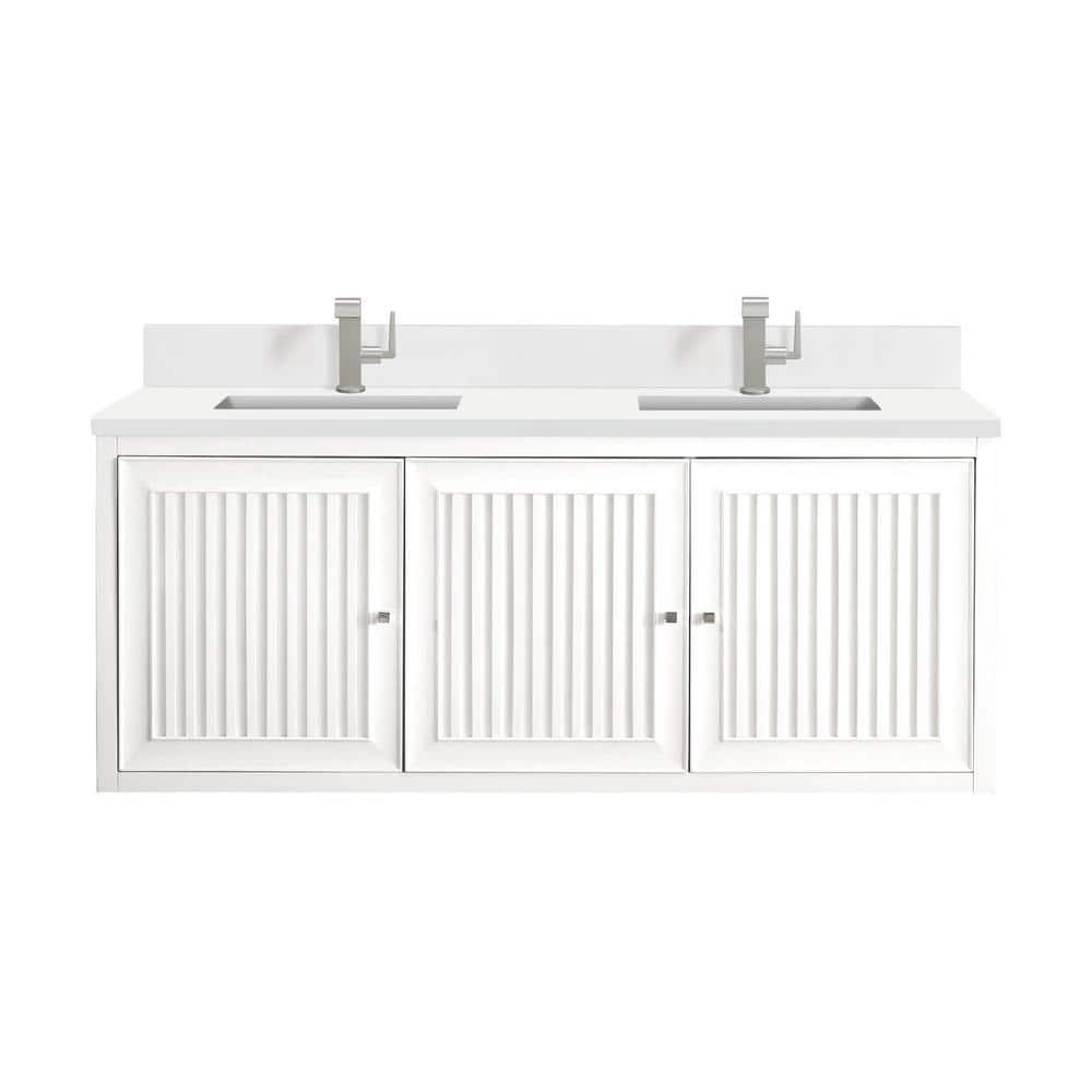 James Martin Vanities Athens 60'' W  W Double Vanity