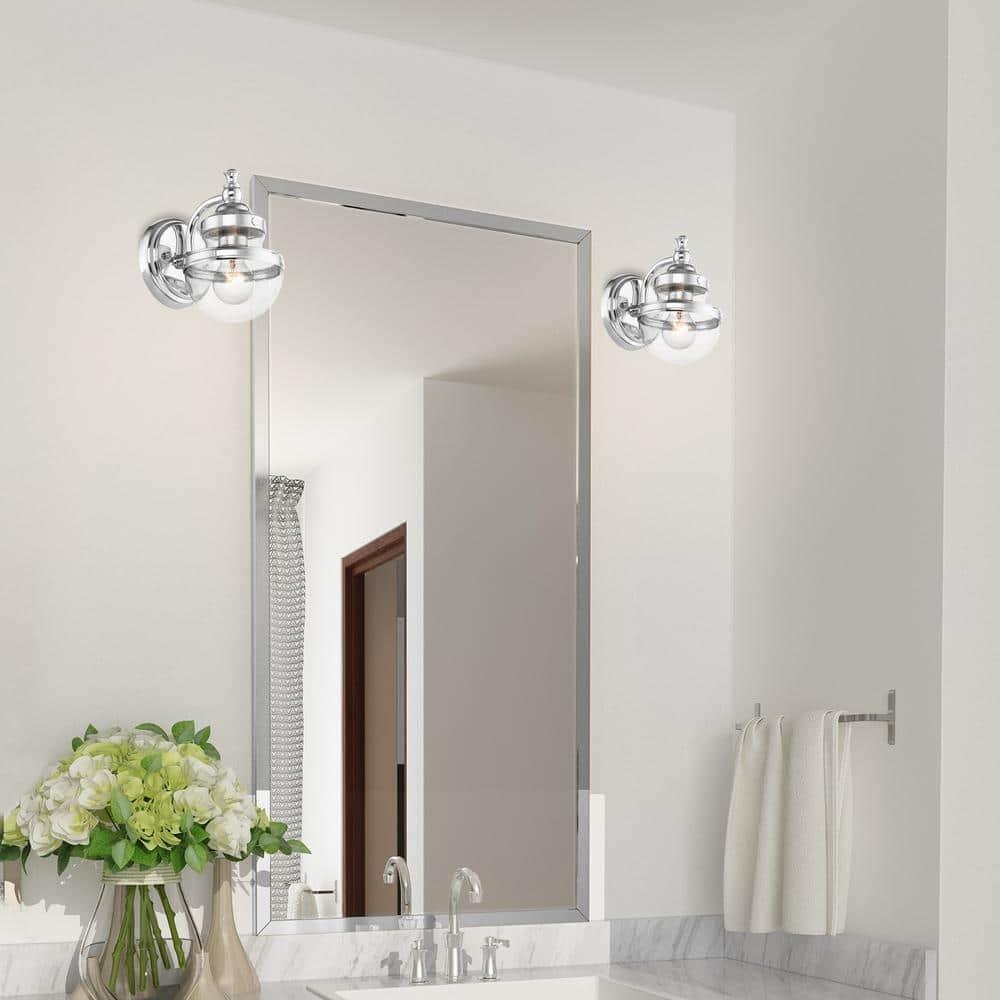 Livex Lighting Oldwick 1 - Light Vanity in  Polished Chrome