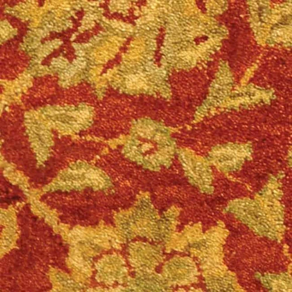 SAFAVIEH Antiquity Lilibeth Traditional Floral Wool Area Rug, Rust, 2' x 3'