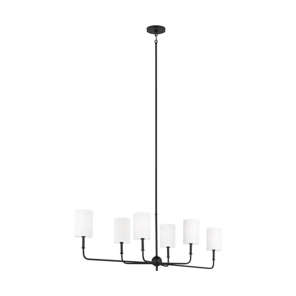 Legrand Linear Chandelier - Black / 44"W