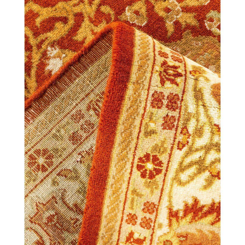 Solo Rugs Classic One-of-a-Kind Hand-Knotted New Age 5'1" x 8'3" Wool Area Rug in Orange/Beige & Reviews | Perigold