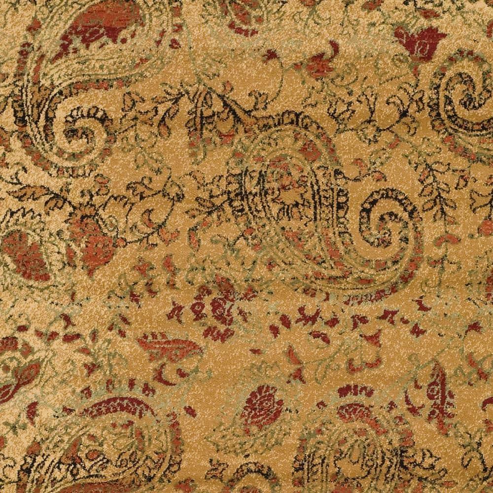 Lyndhurst LNH224 Power Loomed Area Rug - Beige/Multi - 6'x9' - Safavieh