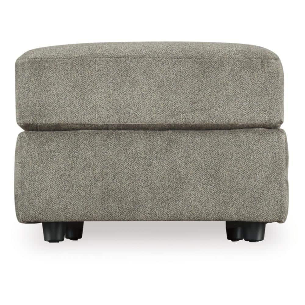 Signature Design by Ashley Contemporary Soletren Oversized Ottoman Velvet Ash