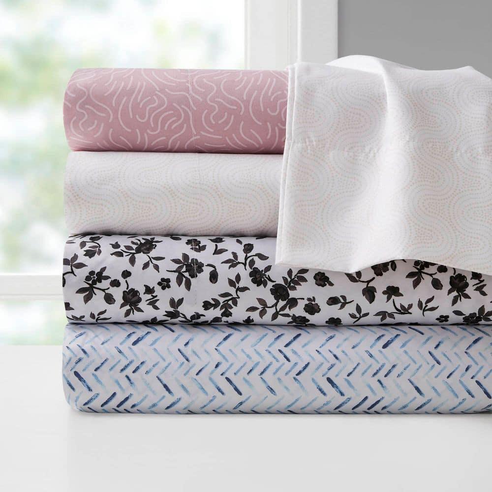 Madison Park Essentials 100% Cotton 200TC Printed Sheet Set