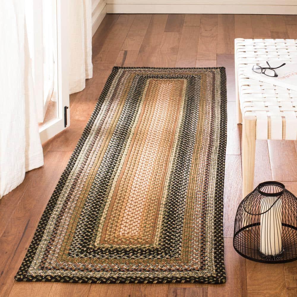 Braided BRD308 Hand Woven Runner Rug - Multi - 2'3"x12' - Safavieh.