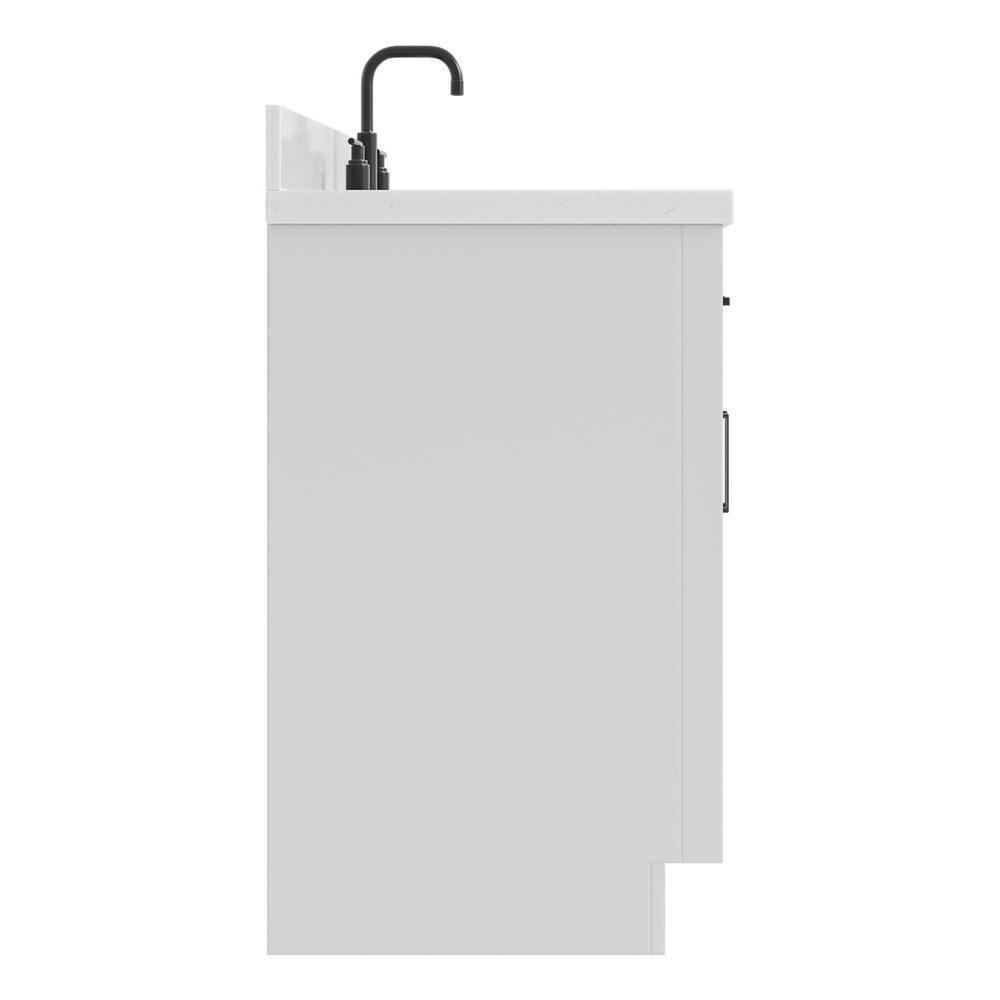 Tidworth 30.25'' Single Bathroom Vanity with Carrara Quartz Top