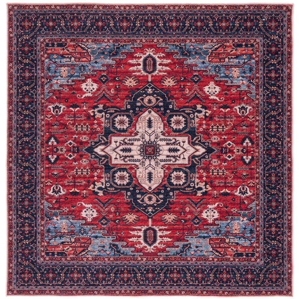 Mistana™ Chenier Oriental Red/Navy Area Rug