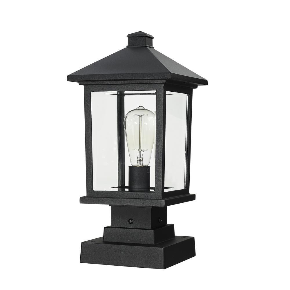 Z-Lite Portland 1 - Light Lantern in  Black