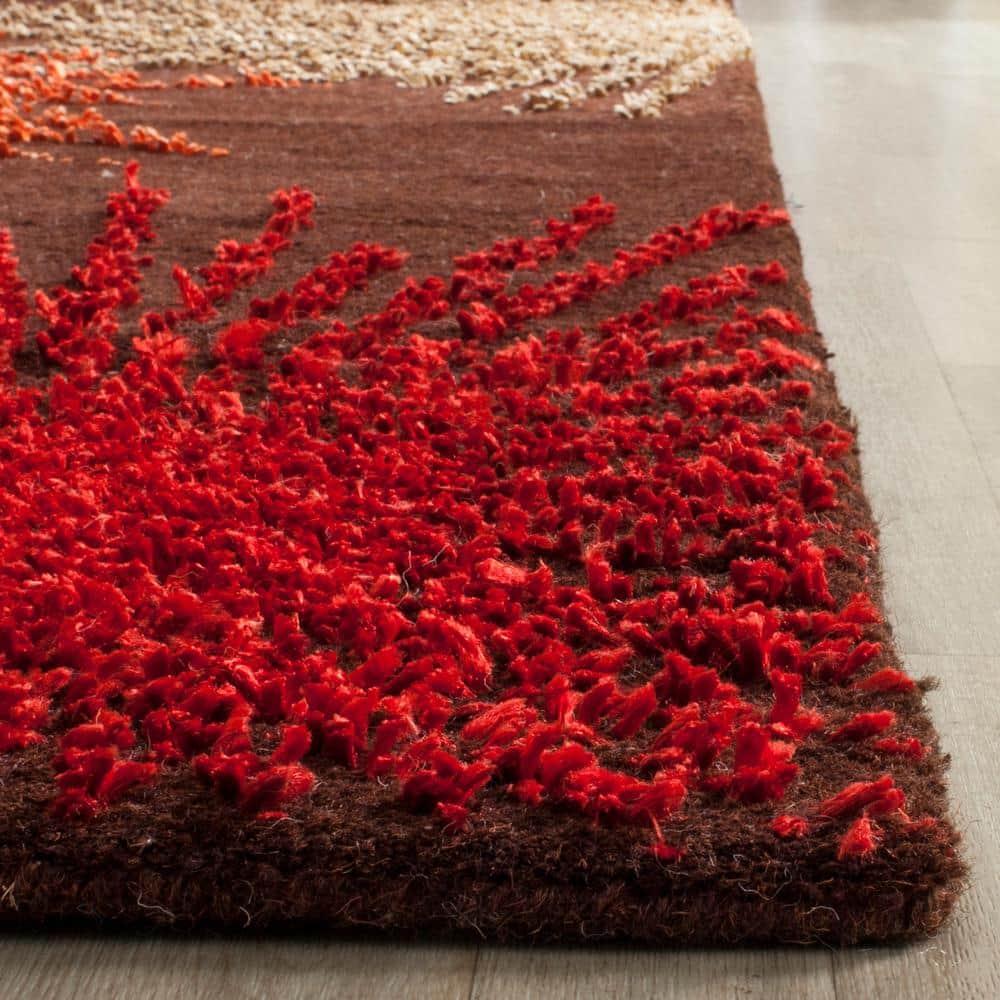 Soho SOH712 Hand Tufted Indoor Accent Rug - Brown/Multi - 2'6"x4' - Safavieh.