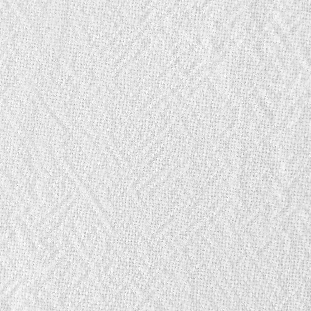 52"x95" Archaeo Light Filtering Washed Cotton Twist Tab Curtain Panel White: Modern Window Treatment, Tab Top