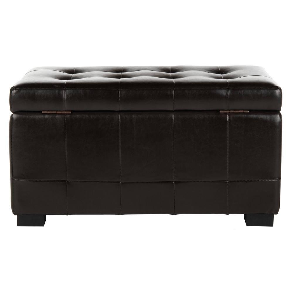 Small Manhattan Storage Bench - Brown - Safavieh