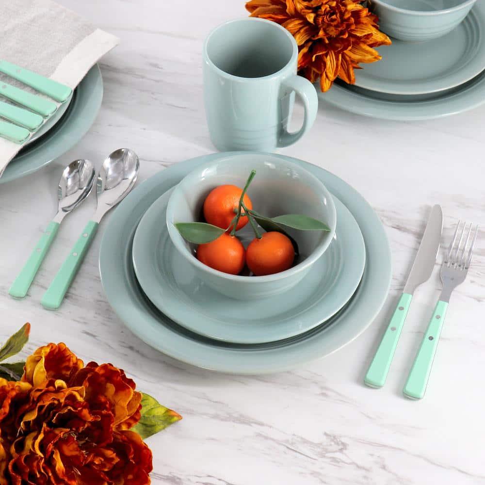 Martha Stewart Martha Stewart 32-Piece Combo Set Stoneware Dinnerware Set - Service for 4