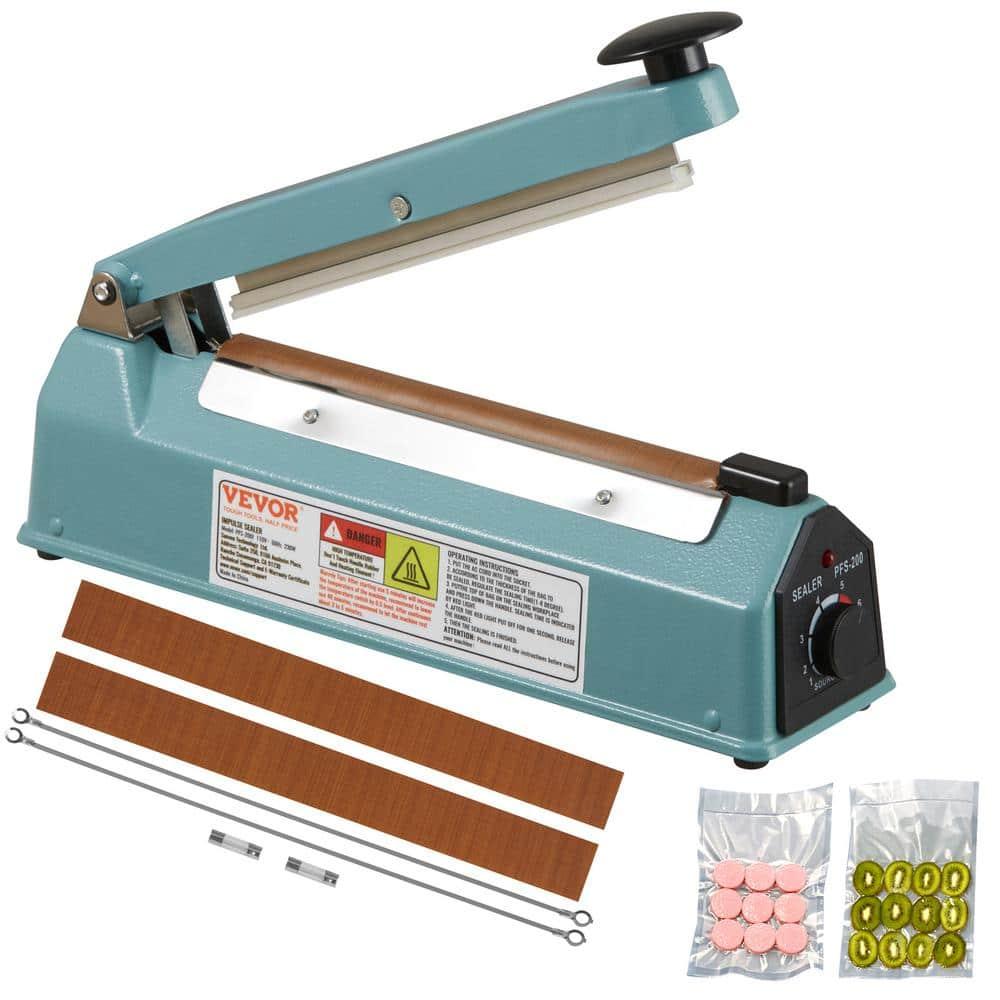 VEVOR VEVOR 8" Iron Hand Impulse Heat Sealer Machine Poly Bag Sealing for Plastic Bag