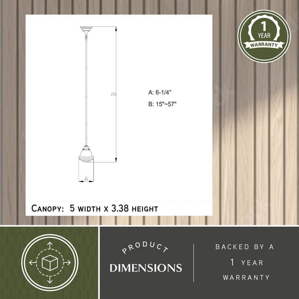 Vaxcel Huntley 1 - Light Pendant in  Oil Rubbed Bronze