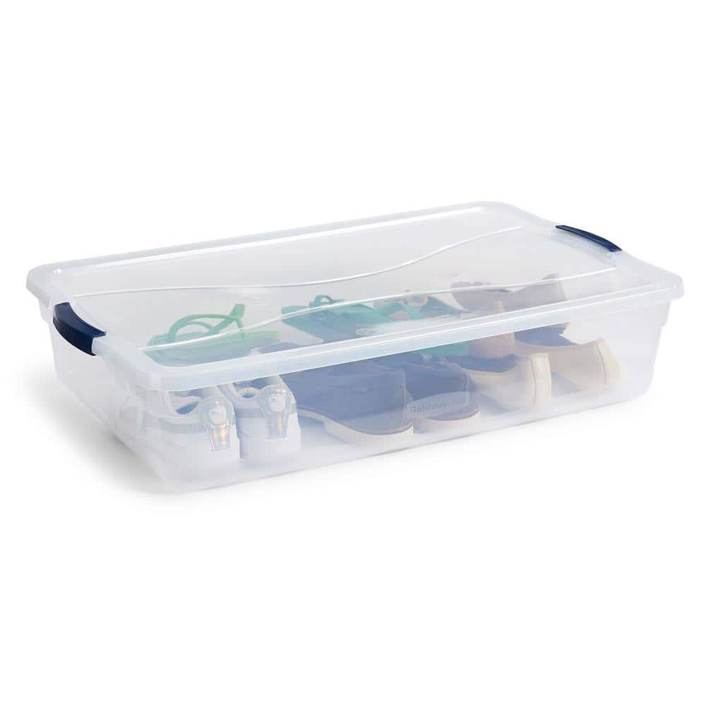 BEACHWATER POOL & SPA, LLC Rubbermaid Cleverstore Clear Storage Bins with Lids