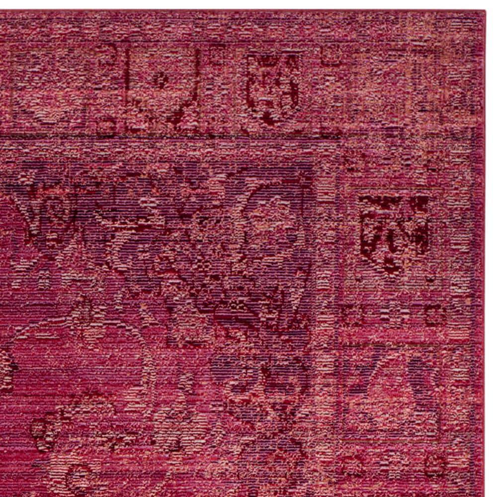Valencia VAL103 Power Loomed Area Rug - Red/Red - 4'x6' - Safavieh.
