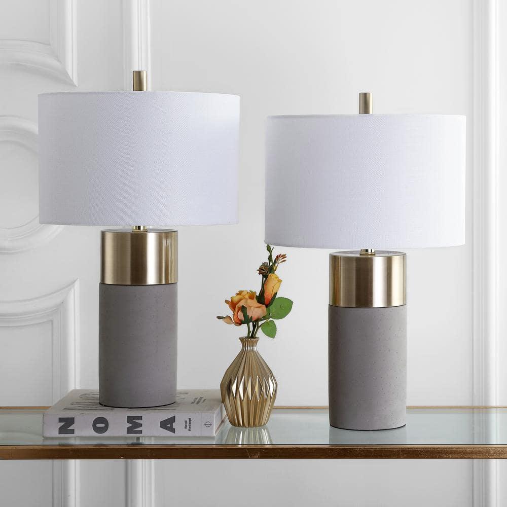 Everly Quinn Mildner Concrete Table Lamp (Set of 2)