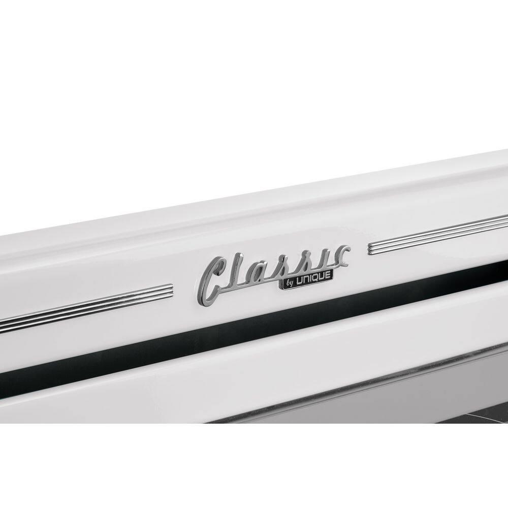 Unique Appliances Classic Retro 30" 5 Element 3.9 cu. ft. Freestanding Electric Glass Top Range with Convection Oven UGP-30CR EC W