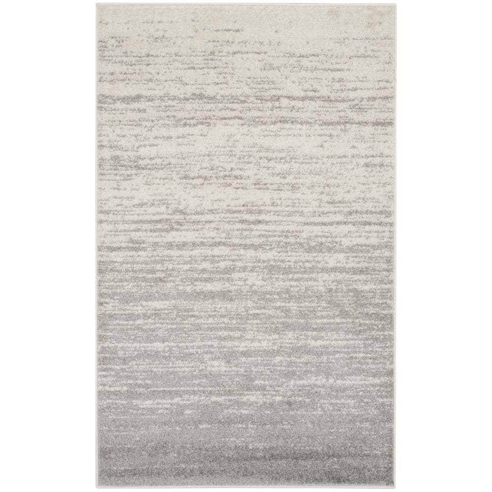 Adirondack ADR113 Machine Made Indoor Accent Rug - Ivory/Silver - 3'x5' - Safavieh