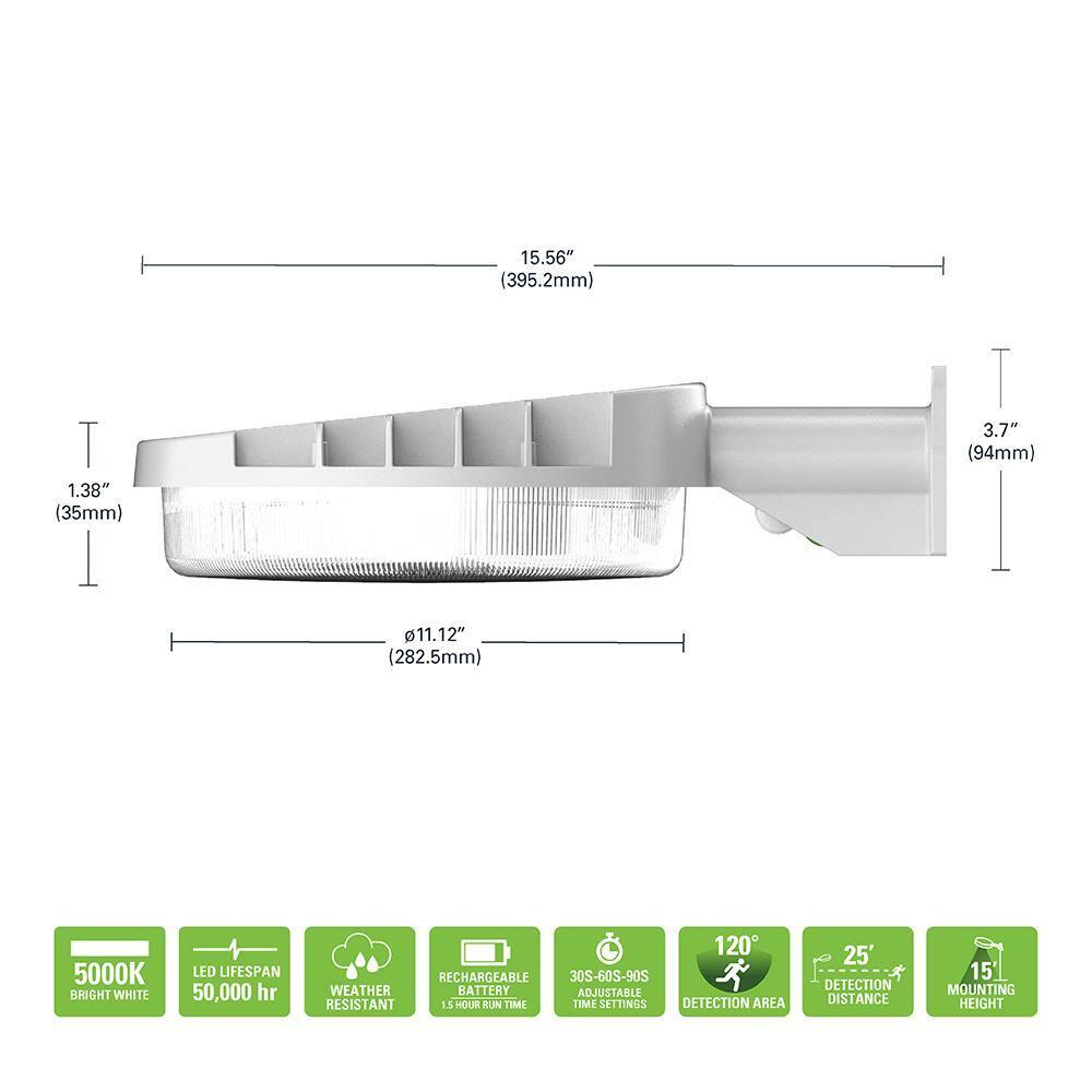 Cooper Lighting LLC 1 - Head LED Dusk to Dawn Outdoor Security Area Light with Motion Sensor