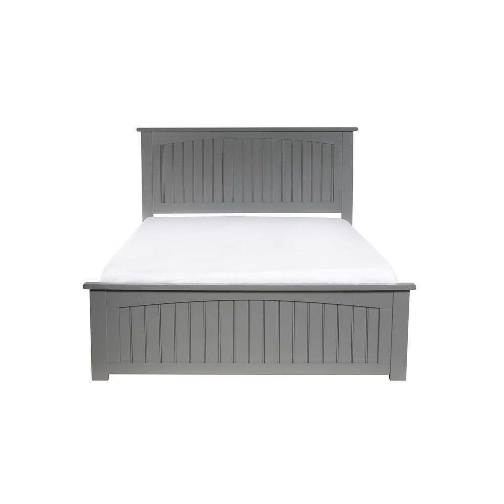 Nantucket Low Profile Solid Wood Platform Bed with Matching Footboard