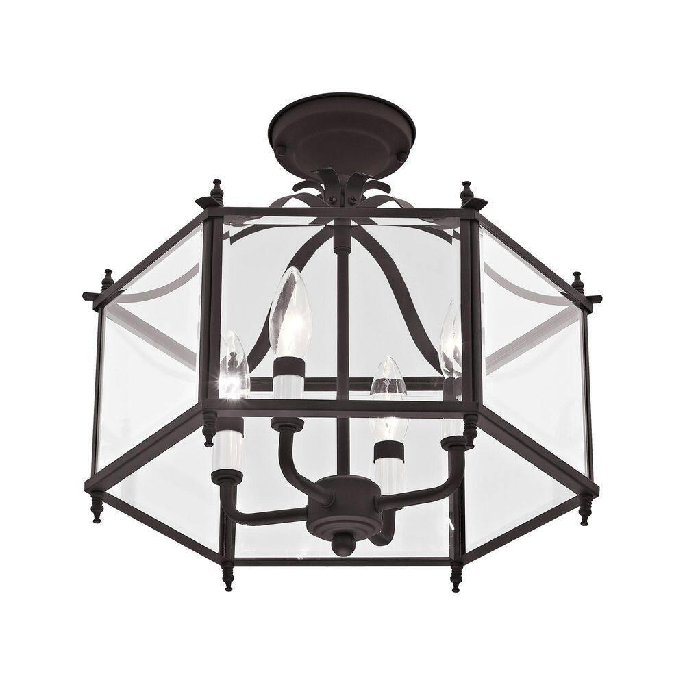 Livex Lighting Livingston 4 - Light Pendant in  Bronze