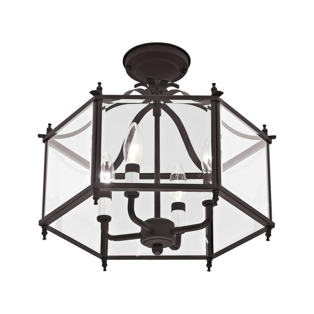 Livex Lighting Livingston 4 - Light Pendant in  Bronze