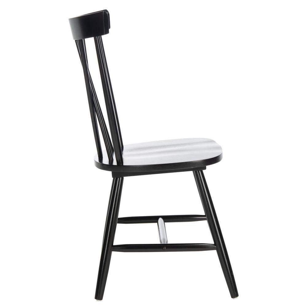 Friar Dining Chair (Set of 2) - DCH1401 - Black - Safavieh
